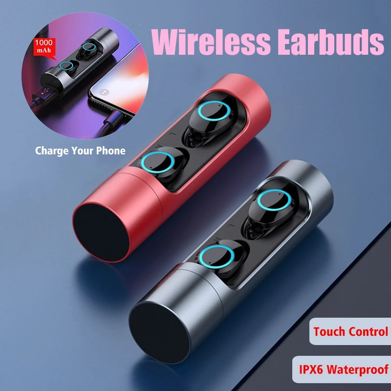 LEORY X8 наушники вкладыши TWS bluetooth 5 0 Беспроводной Hi Fi стерео Smart Touch Металл IPX6