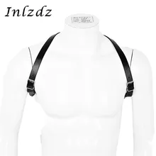 Жгут мужской регулируемый ремень из искусственной кожи на плечо ремень для костюма в стиле панк ремни с уплотнительными кольцами и пряжками горячий ремень для связывания