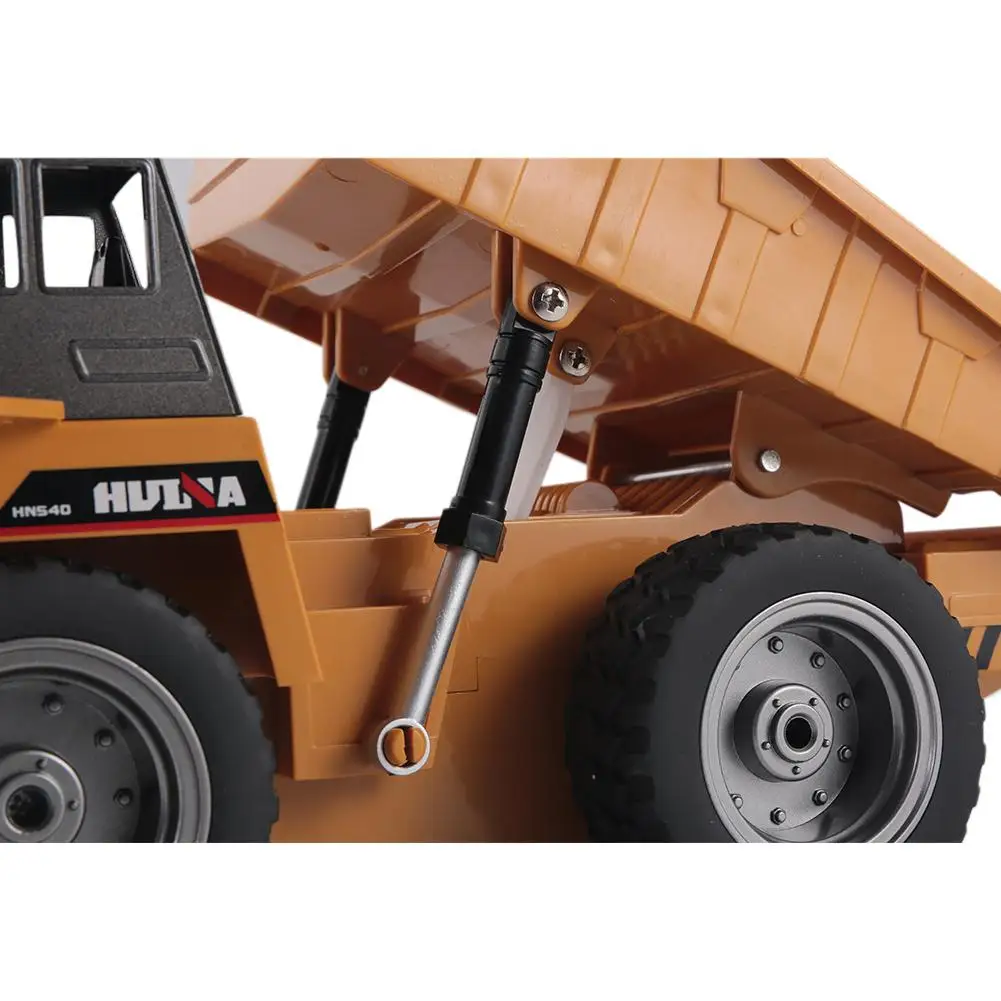 Kuulee RC инженерный автомобиль игрушки 1540 шесть каналов 1/18 RC металлический самосвал зарядка RC модель автомобиля игрушка