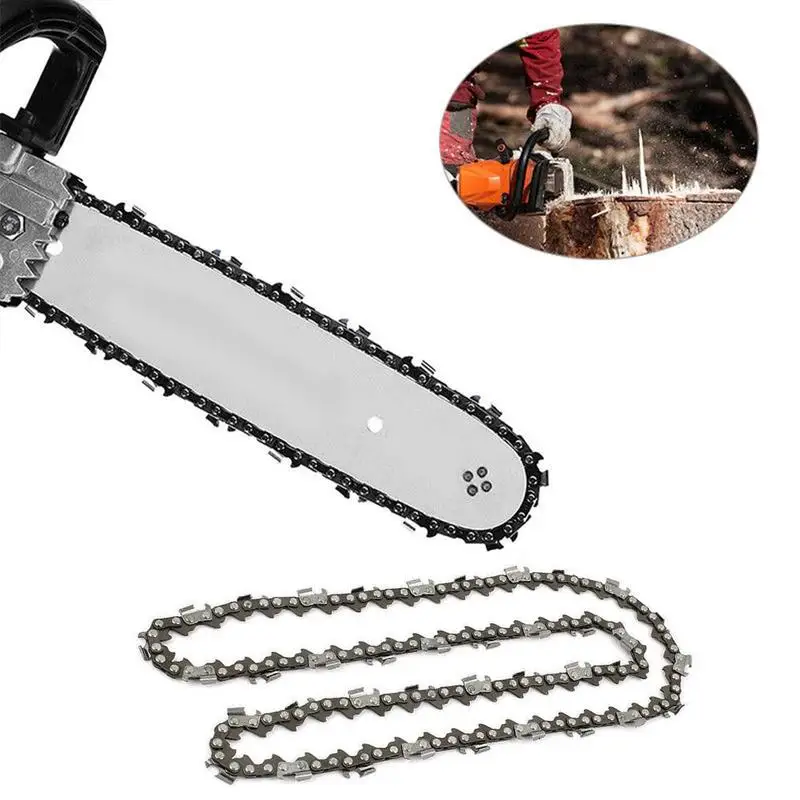 16 Inches 3/8 Drive Link Chainsaw Saw Chain Wood For Cutting Parts Chain Saw Chainsaw Chainsaw Lumber Cutting Mill H4C3