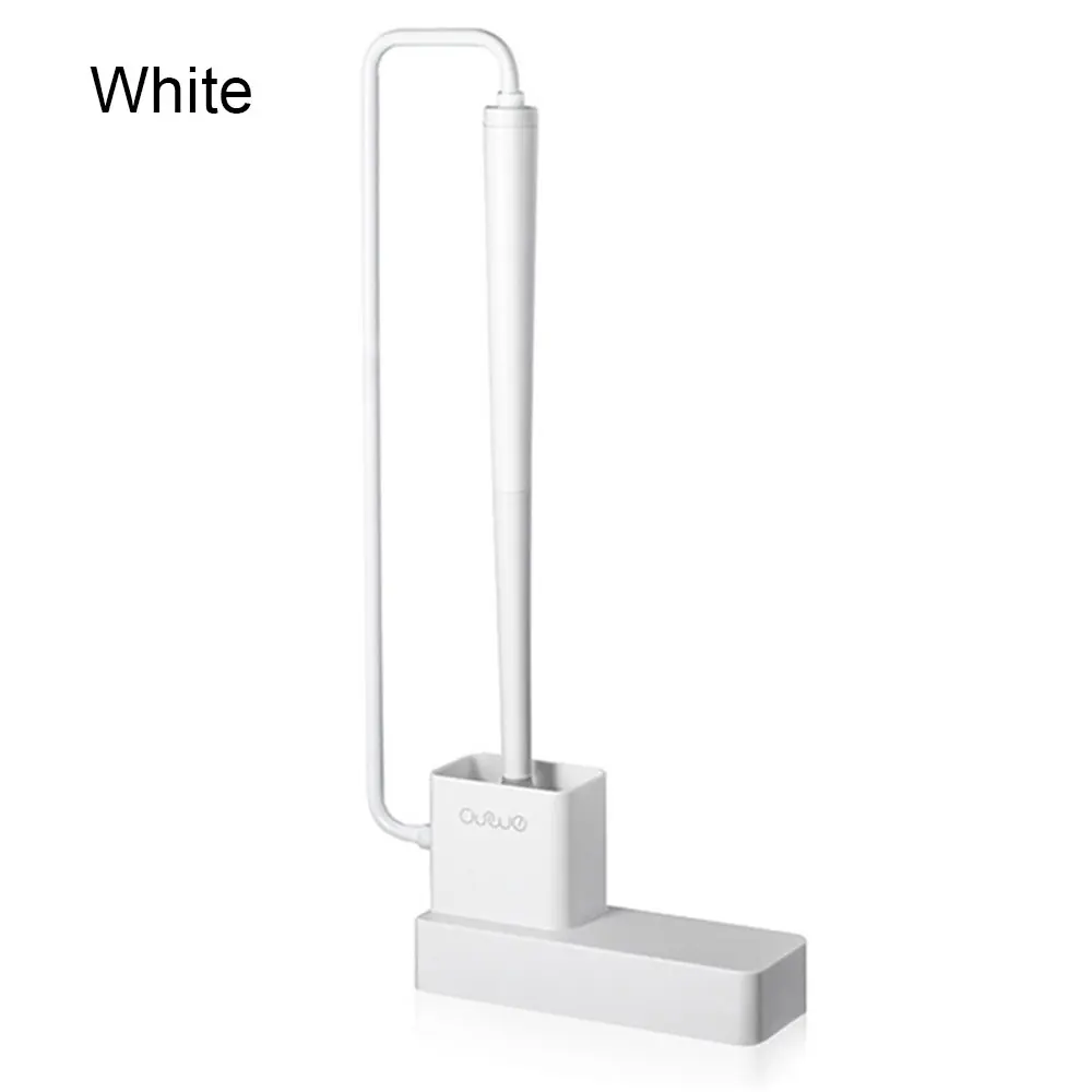 Держатель для туалетной щетки+ набор кистей настенный магнитно впитывающий стеллаж TPR для унитаза легкая Чистящая Щетка аксессуары для ванной комнаты - Цвет: white