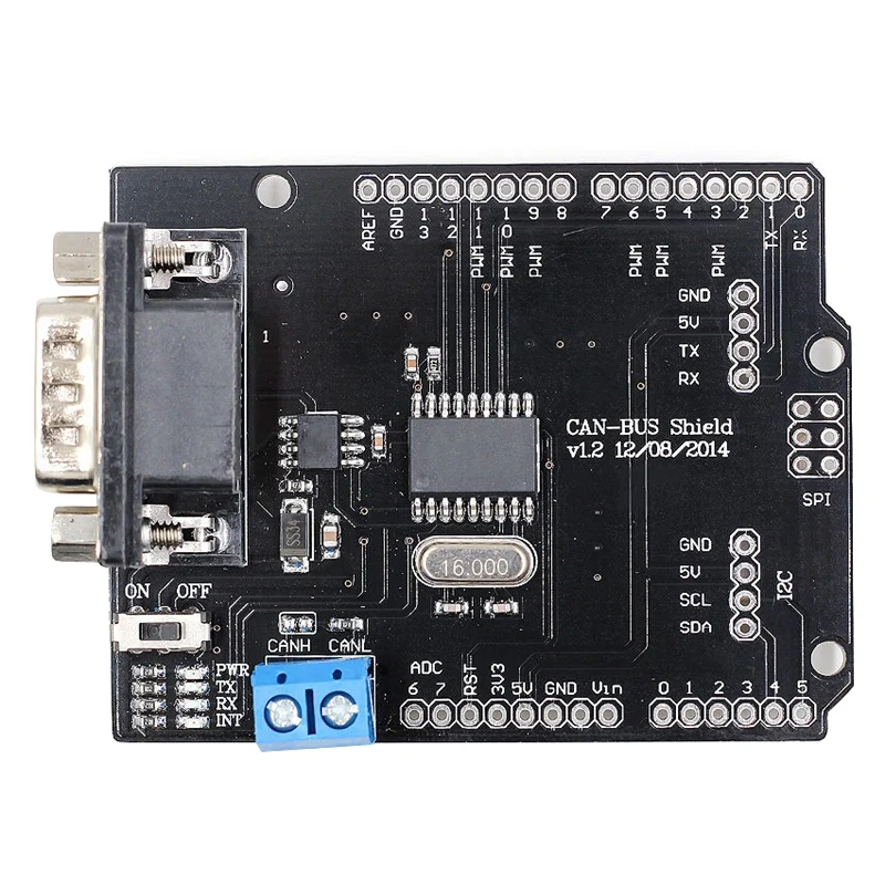 Горячая Mcp2515 модуль Ef02037 для Arduino Can-Bus Щит Плата расширения макетная плата может протокол коммуникационная плата