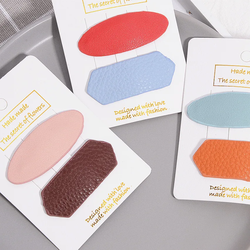 Корейский цвет детский родитель-ребенок заколка для волос набор Личи узор Простой дикий многоугольник BB клип девушка аксессуары для волос головной убор