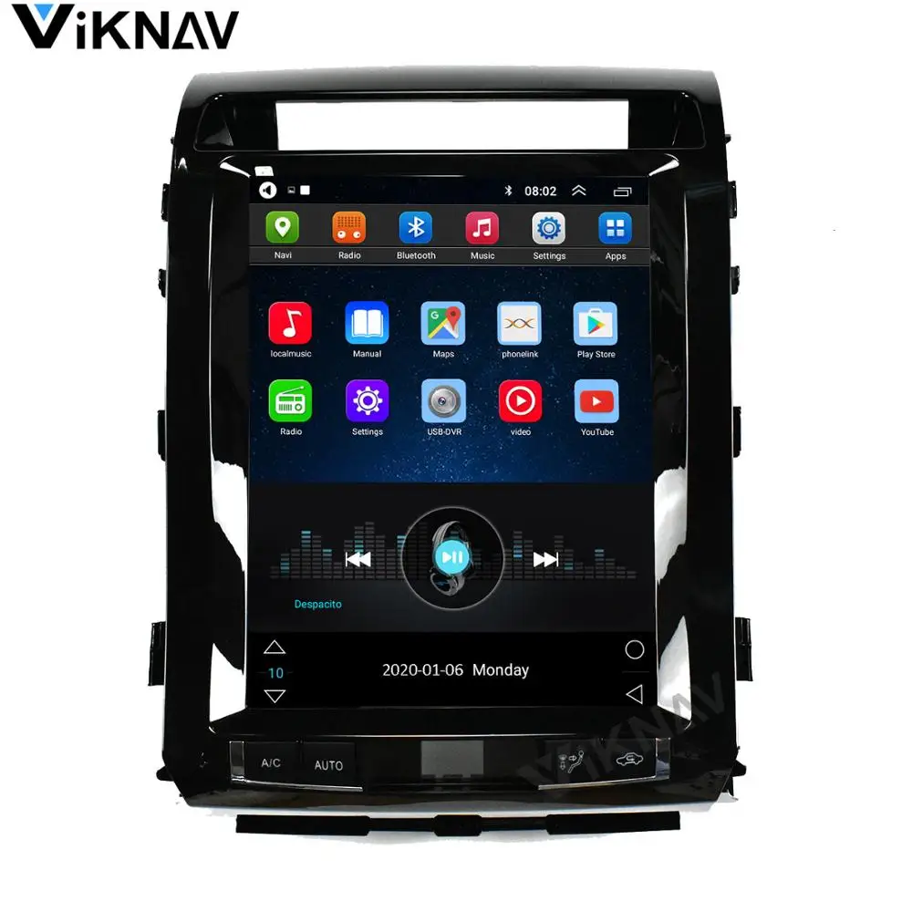 Автомобильный GPS-навигатор ViKNAV для Toyota Land Cruiser 2008-2015 автомобильное радио головное