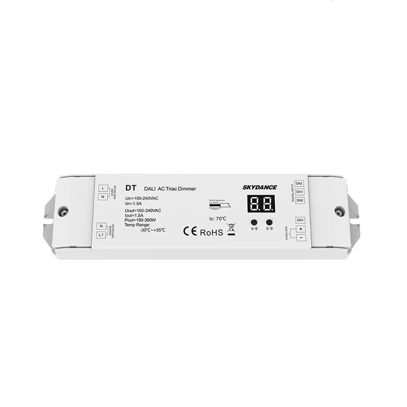 Triac Dali Dimmer 220v 110v 230v Ac 1 Channel 1.2a 288w Numeric Display