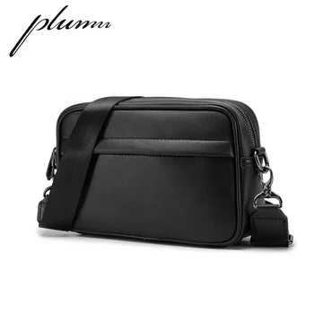 

Plumn Men's Black Shoulder Bag Straddle Bag Men's Postman Bag