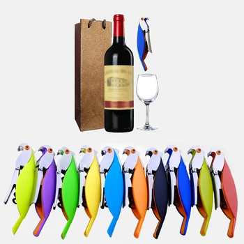 

Kitchen Restaurant Tool Parrot Stainless Steel Wine Bottle Opener Cutter Corkscrew For Cans Jars Red Wine Beer Bottles Bar Tools