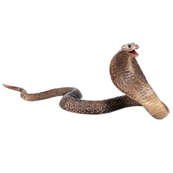 

Simulation Reptile Model Cobra Snake Amphibious Spectacles Kingsnake Model Tidy Toy Ornaments