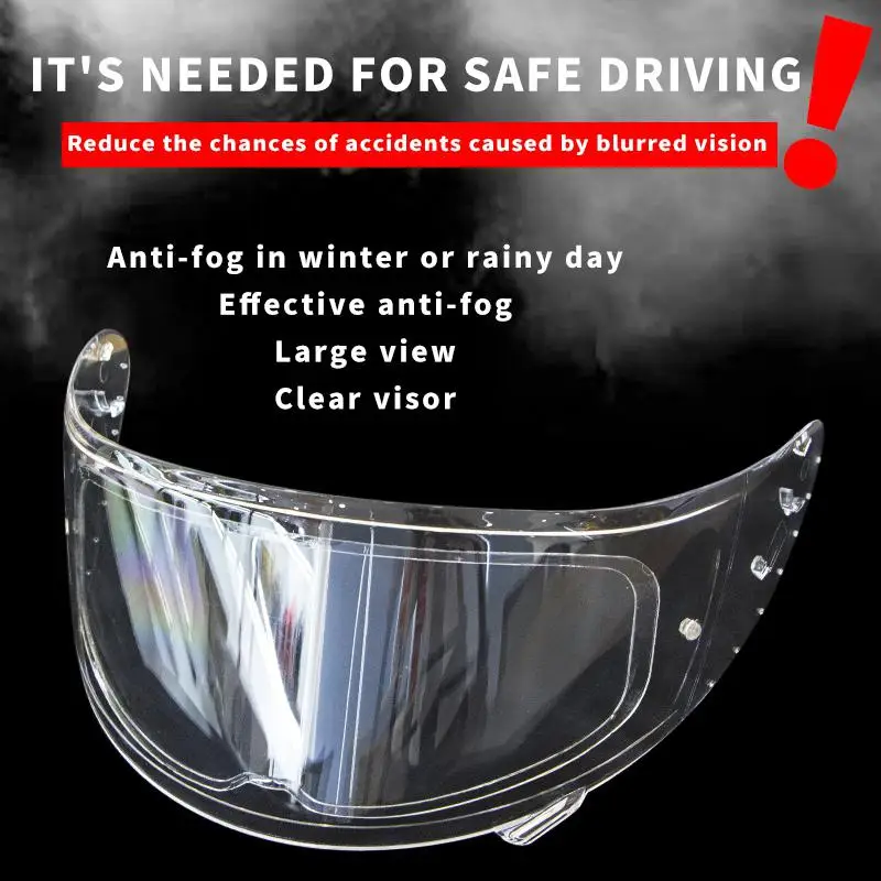 

Motocross Motorcycle Full Face Visor Clear Anti-fog patch Motorcycle Helmet Generic for K3 K4 AX8 LS2 Motorbike Helmet Lens film