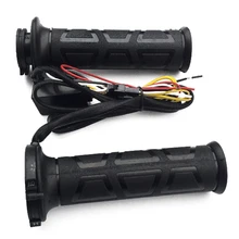 22 мм черный Motos мотоцикл руль электрический горячий Подогрев рукоятки «Грипсы» температура регулируемый руль грелка