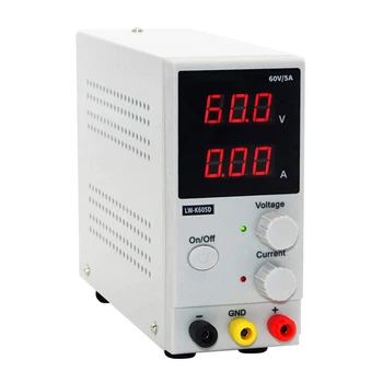 

60V 5A LED Digital Switching DC Power Supply Voltage Regulators Lab Repair Tool Adjustable LW-K605D 110/220V Power Source