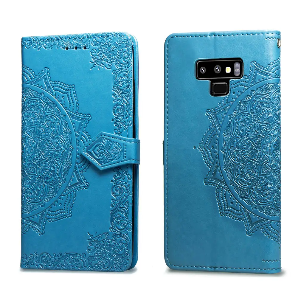 cheap Leather Case For Samsung Note 9 Note9 Flip Case Wallet Card Holder Bookcase For Galaxy Note9 Note 9 Phone Case Back Cover Shell