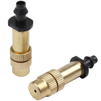 

50 PCS Copper Watering Nozzle Adjustable Atomization Drip Garden Irrigation Greenhouse Vegetables Saplings Irrigation Systems