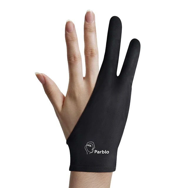 Parblo Two-finger Anti-fouling Anti-touch Glove For Drawing Tablet Right  And Left Hand Artist Glove For Ipad Screen - Tablet Screen Touch Gloves -  AliExpress