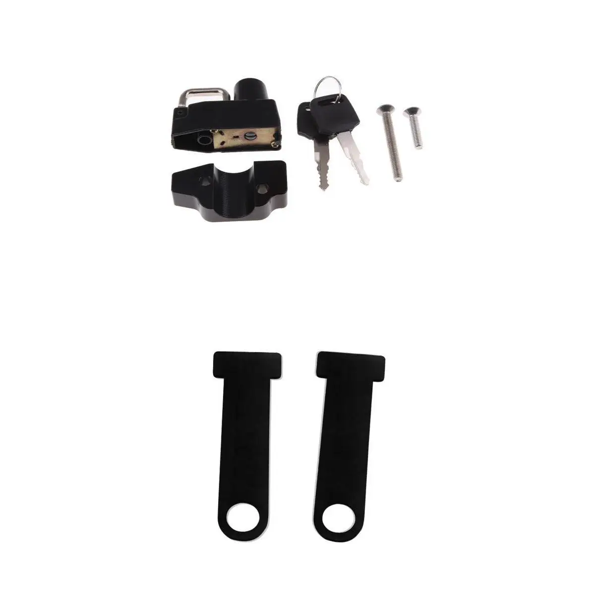 MagiDeal 2 Pieces Helmet Lock Buckle Fastener + Motorcycle Frame Helmet Lock for Yamaha 