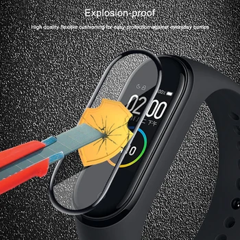 

3D Full Cover Screen Protector For Xiaomi Band 4 Soft Glass Protective Film For Mi Band 4 Smart Accessories Band4 Mi4 Mi 4
