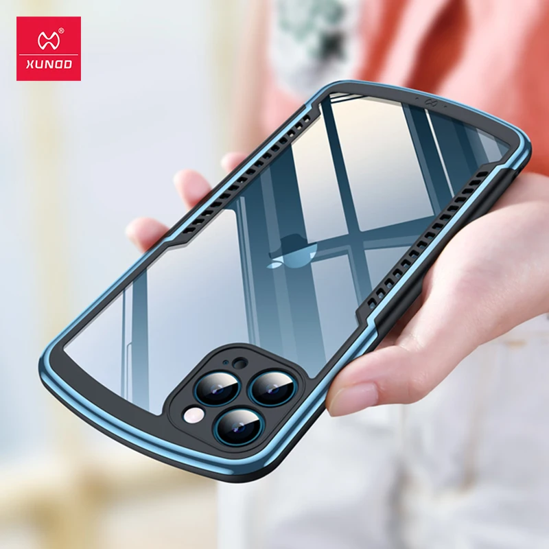 For iPhone 12 Pro Max Case Xundd Airbag Case For iPhone 11 12 Pro Max Mini Case Matte Shockproof Bumper Phone Cover Fashion