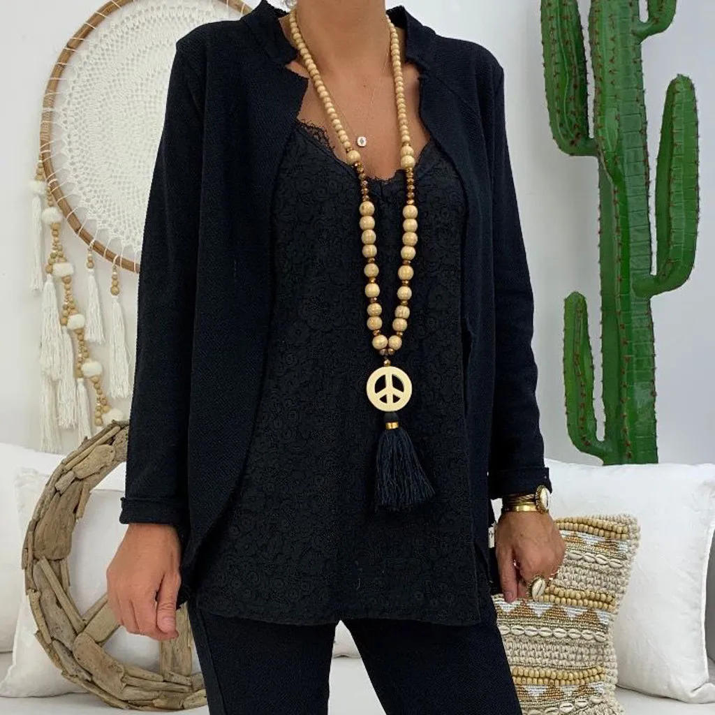 

New 2019 Womens Coats Harajuku Solid Color Autumn Jackets Lace Lace V-neck Long Sleeve Shirt Mini Slim Jumpsuit куртка женская