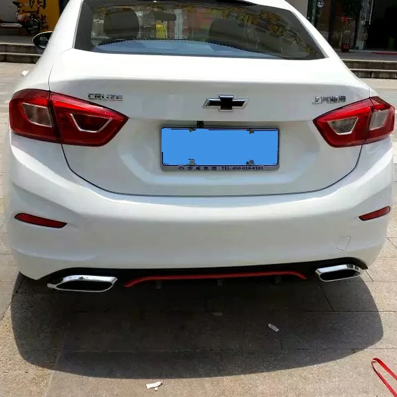 Диффузор заднего бампера, защитные бамперы для Chevrolet Cruze, АБС-пластик, автомобильный бампер, защита, защита, накладка на бампер