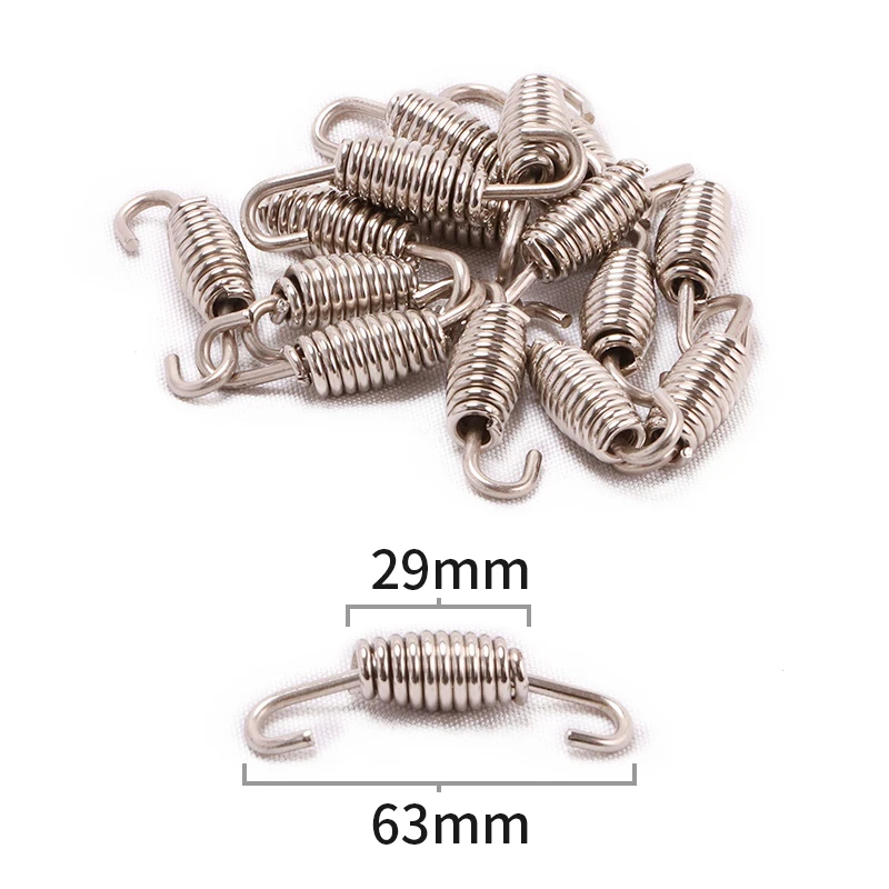 2 шт. универсальные пружины для выхлопной системы мотоцикла полностью поворотные