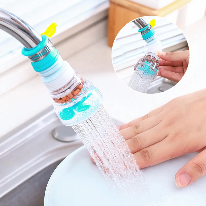 Rotatable 360 Faucet Extender Adjustable Water Tap Saving Universal Connector Extender Rotary Water Purifier Filter Bathroom