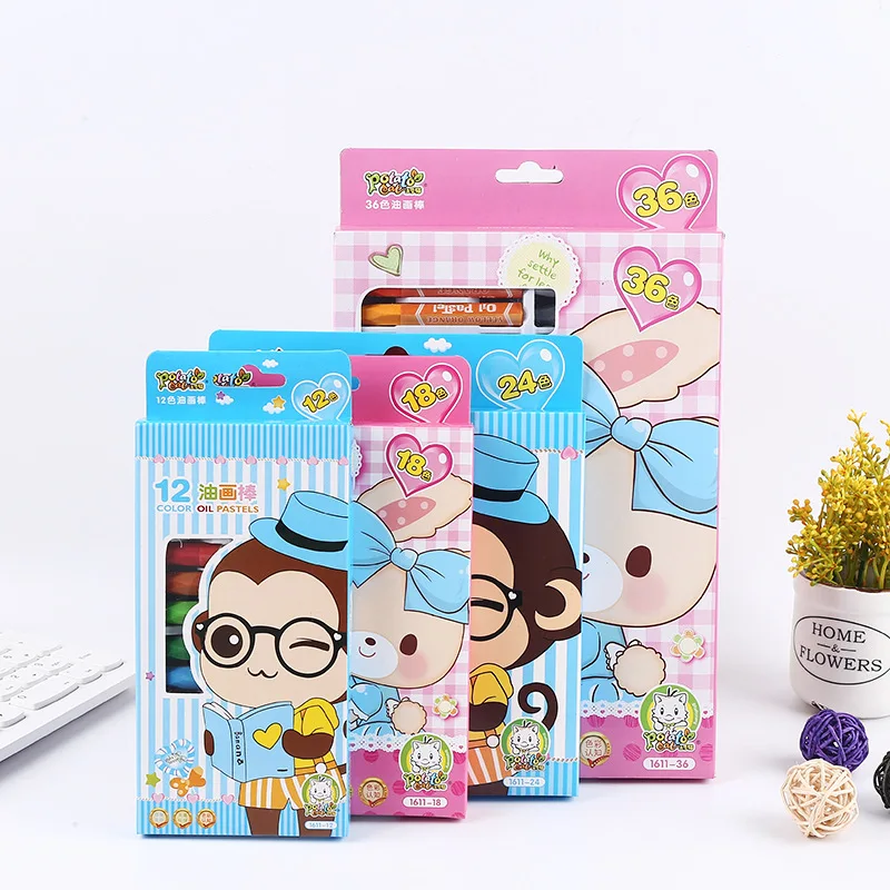 Hot Sales Creative-Children Crayon Environmentally Friendly Crayon Students Fine Art Graffiti Drawing Pen Oil Painting Pen Custo