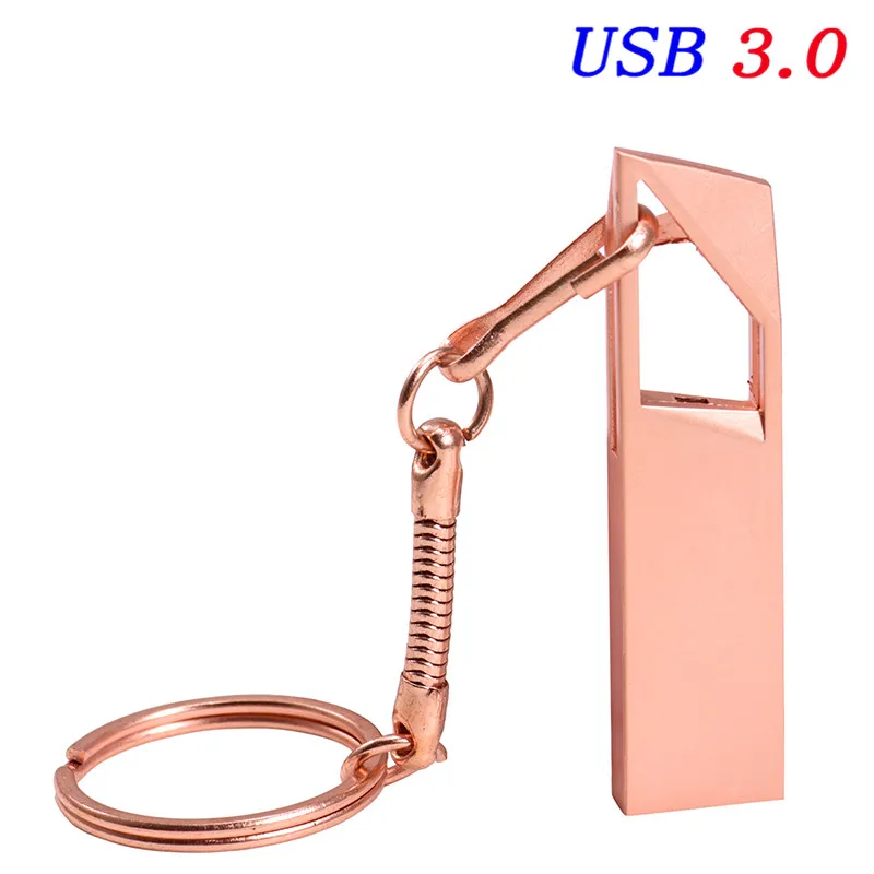 Rose gold JASTER Горячая супер мини Usb флеш-накопитель металлическая usb флешка 64 Гб Флешка usb флеш 64 ГБ 32 ГБ 16 ГБ 4 ГБ Водонепроницаемая Флешка флеш-диск - Цвет: Rose gold