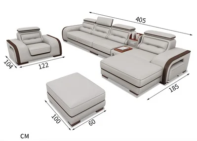 Top leather sofa-5