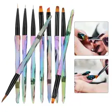 9 шт ручка для рисования ногтей, градиентная ручка, портативная кисть для дизайна ногтей, сделай сам, цветочный узор, ручка для рисования ногтей, инструмент для маникюра
