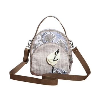 

Hot Vintage String appliques women traveller handbags!Nice floral prints lady mini shoulder&Crossbody bags New Multi-use carrier