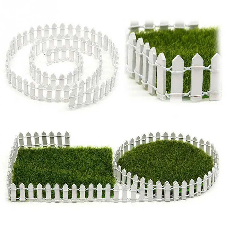 

100*5cm/100*3cm DIY Miniature Small Wood Fencing Mini Fairy Garden Micro Dollhouse Gates Decor Ornament Branch Palings Showcase