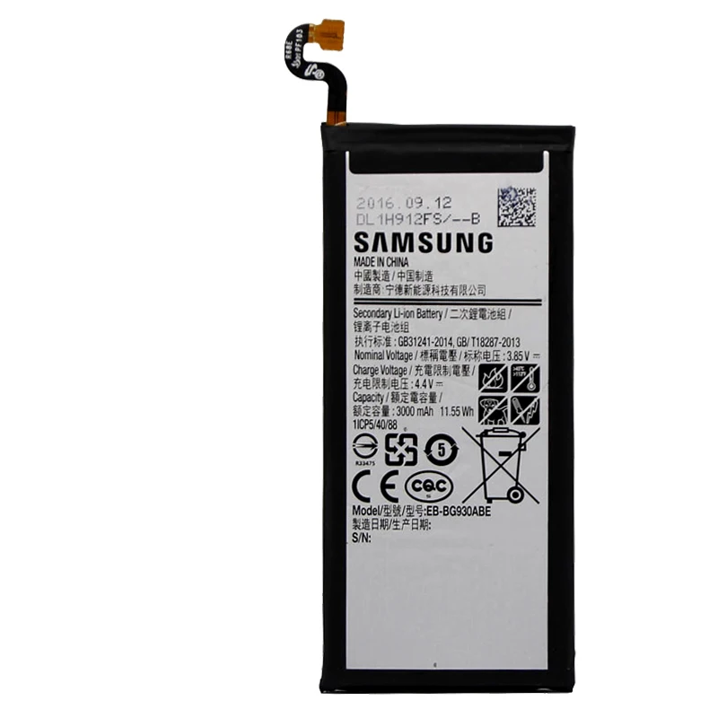 Аккумулятор для телефона 3000 мА/ч, EB-BG930ABE для samsung GALAXY S7 G9300 G930F G930A G9308 SM-G9300 Замена Батарея для SM-S7