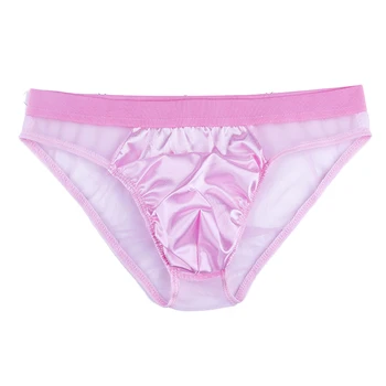 

Men's Sexy Low Rise Stretchy Briefs Underwear Breathable Underpants Knickers Oversized Men's Transparent Mesh Briefs