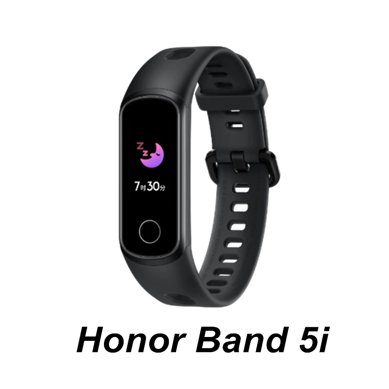 Смарт-браслет huawei Honor Band 4 0,9" Amoled цветной сенсорный дисплей для плавания Honor Band 5i Кнопка сердечного ритма сна - Цвет: 5i Black