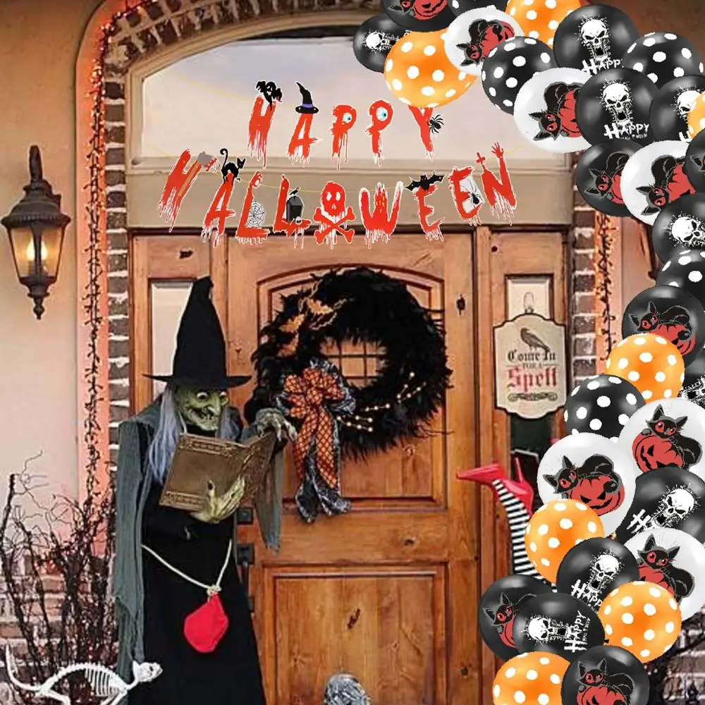 HUIRAN Halloween Kids Makeup Costume Animal Mask Pumpkin Horror Headband Elf Ear Halloween Party Favor Decorations Supplies