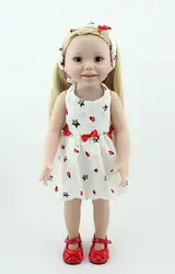 NPK американская Кукла reborn real alive girl 18 Дюймов Полное виниловое тело reborn baby Doll игрушки для детей подарок