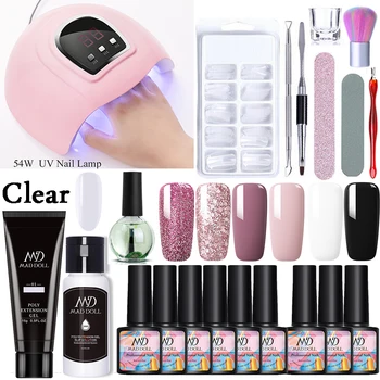 

MAD DOLL Dryer Lamp 8ML Gel Nail Polish Set Manicures Set For Nail Art Semi-Permanent Uv Varnish Tools For Manicures Nail Kit