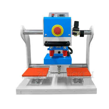 Buy Semi Automatic Pneumatic Ironing Machine Trademark Hot Stamping Small Area Heat Transfer Labeling Machine Hot Stamp Tools 400W