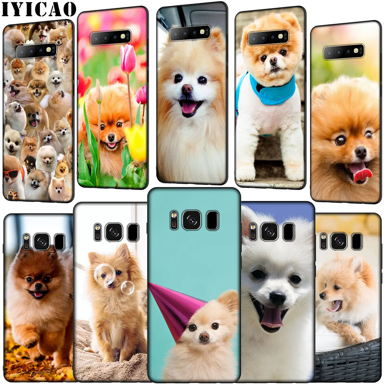 Чехол для телефона IYICAO Pomeranian dog dogs мягкий силиконовый чехол Samsung Galaxy S20 Ultra S10 Lite S9 S8