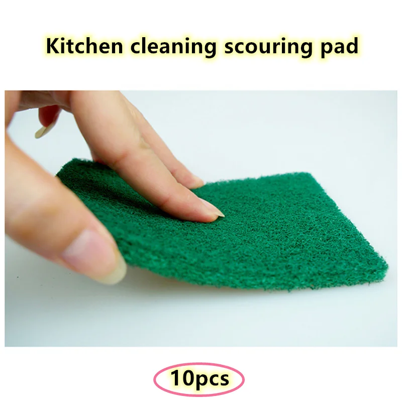 10PC Dish Washing Sponge Scouring Pad Lot Scrubber Brush Kitchen Cleaning  Tools