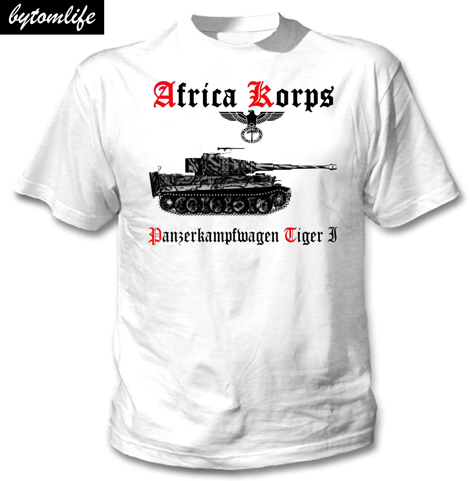 2019 Новое поступление мужские модные с тигром PANZER я Африка KORPS Второй мировой