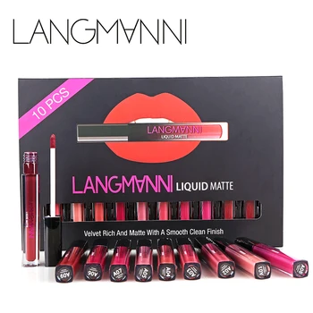 

Moisturizing lipstick 10 sets lip gloss set 10 matte lipstick lipstick set non-stick cup lipstick waterproof lip glaze