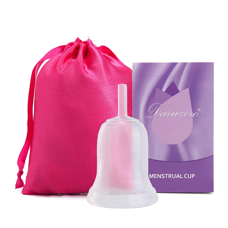 1Pc-1colthbag-White Жидкая силиконовая менструальная чашка Женская гигиена менструальная чашка эластичная менструальная чашка Менструальный коллектор женский менструальный период - Цвет: 1Pc-1colthbag-White