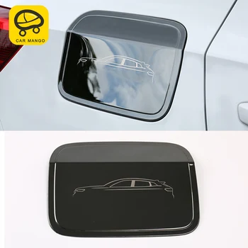 

CARMANGO for VW Volkswagen T-ROC 2018 2019 Auto Car Gas Fuel Tank Cap Cover Trim Frame Sticker Frame Chrome Exterior Accessories