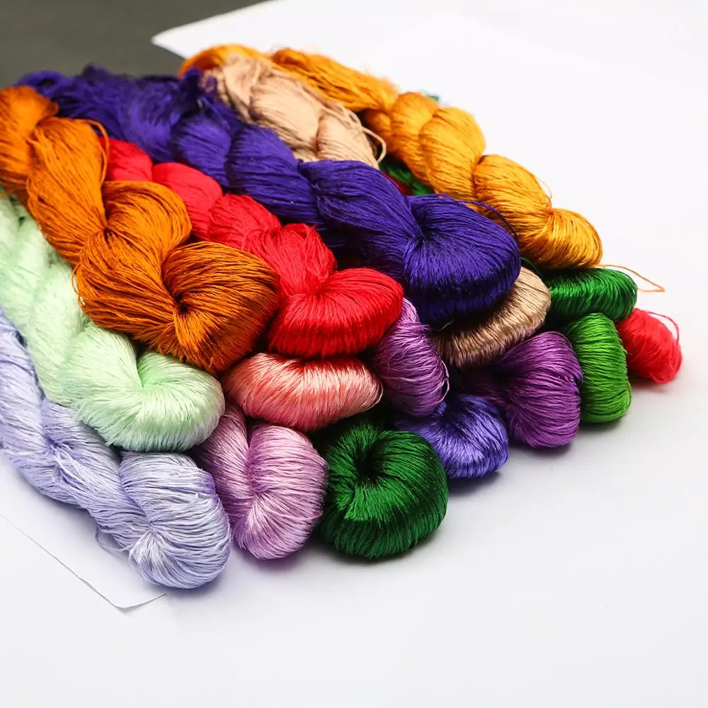20m/pcs Silk Embroidery 100% Thread Spiraea Embroide Small Sticks Of Hand Embroider Cross Stitch | Дом и сад
