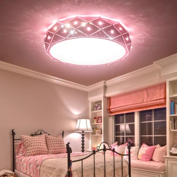 Lámpara led nórdica de decoración para el hogar, lámparas de luz de techo regulable para salón, dormitorio de niños, iluminación interior