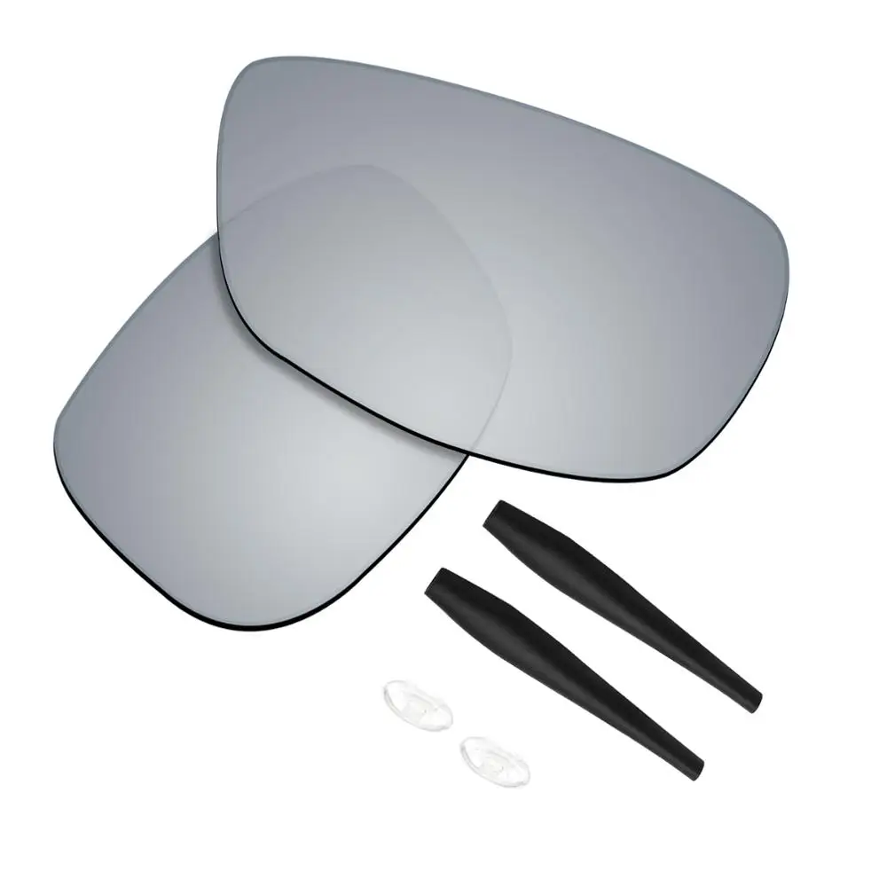 Titanium and Kit SmartVLT производительность поляризованные Сменные линзы и резиновый комплект для солнцезащитных очков Окли Crosshair 2,0 OO4044-несколько вариантов - Цвет линз: Titanium and Kit