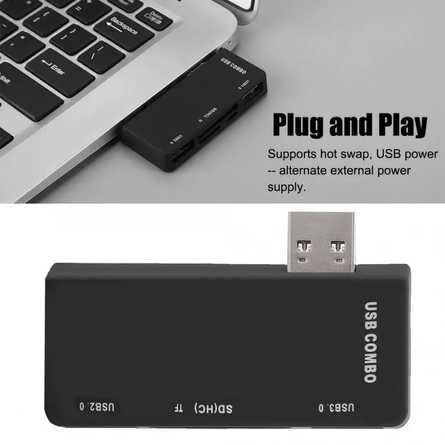 USB 3,0/2,0 TF/SD комбинированный кард-ридер концентратор адаптер для microsoft Surface Pro 3/4 12,3 модель USB кард-ридер