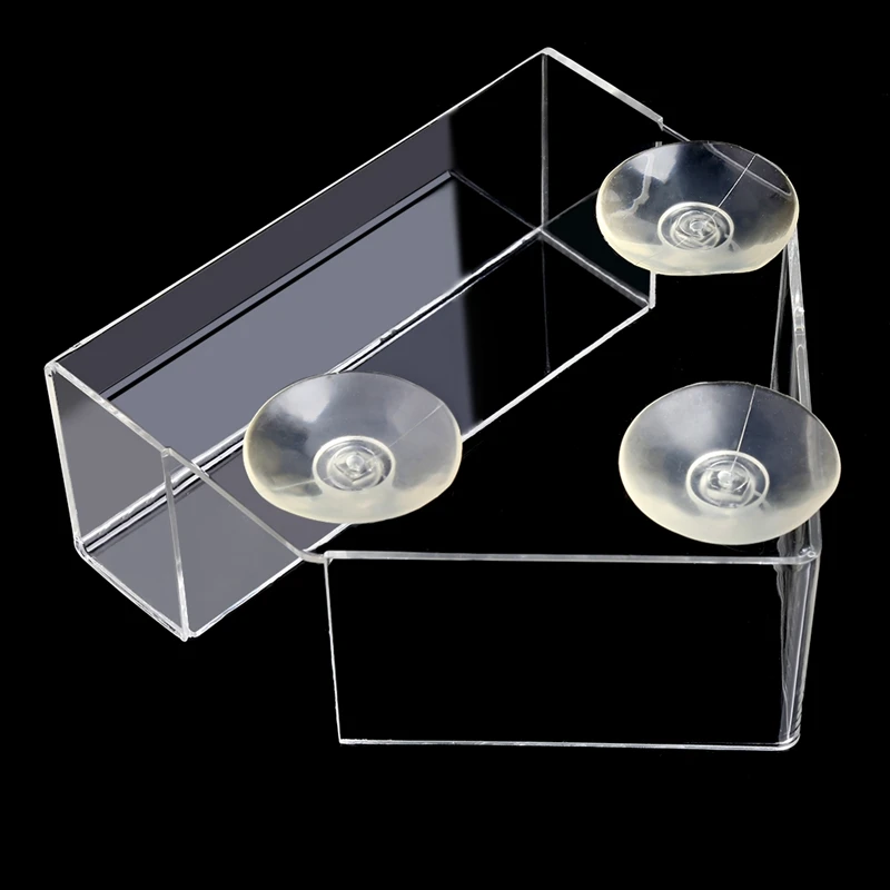 Clear House Window Bird Feeder Birdhouse With Suction Outdoor Garden Feeding