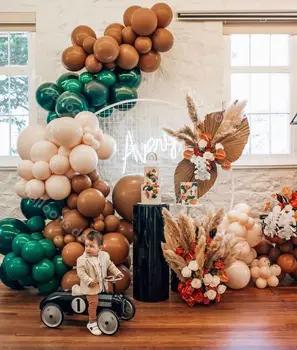 

Retro Caramel DIY s Garland 1 Kit Skin Dark Blue Decoration for Wedding Birthday Baby Shower Party Supplies